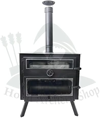 קמפינג אח תנור עם תרמוסטט, אוהל עץ תנור, ציד בקתת שריפת תנור, בישול לחרוש עם תנור בישול מחיצה