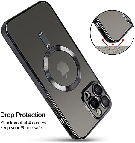OOK תואם אייפון 13 פרו מקס מקסימום עם מגן עדשות המצלמה אנטי -סקרט אטום למגן זעזועים מגן דק אלקטרוליטי