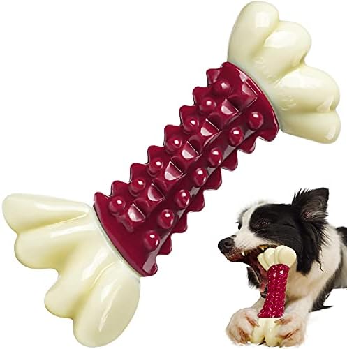 כלב צעצועים עבור לועסים אגרסיביים, בלתי ניתן להריסה ללעוס עצם עם בייקון טעם עבור גדול בינוני גזע כלבים