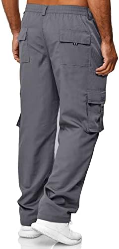 מכנסי מטען לגברים של Aifarld עם כיסים מכנסי טרנינג מכות כותנה מכנסי ספורט ספורטיביים מזדמנים מכנסיים