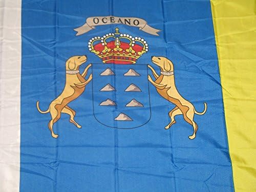 3x5 איים קנריים ספרדית דגל סרוג טקס מחוספס 3'x5 'באנר בית