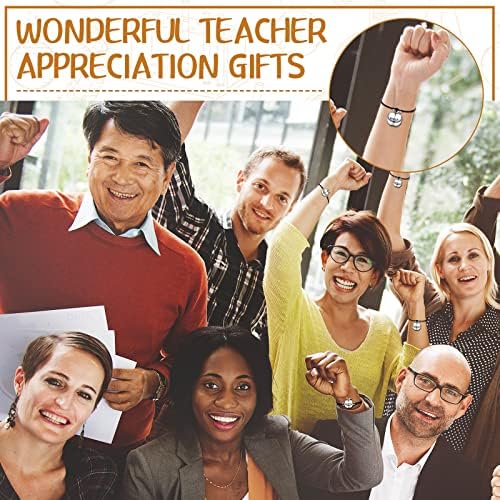 קוננה 36 יחידות מורה הערכה צמיד מתנות מורה ברכת כרטיס צמיד תודה לך מורה מתנות מתכוונן מורה צמידי