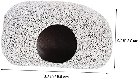 ירח 2 יחידות גינון סלעים תכשיטי אביזרי אקווריום קישוטי דגי טנק קישוט שרימפס בית חימר תוכי