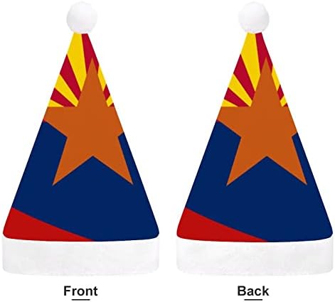 אריזונה מדינת דגל מפת חג המולד כובע סנטה כובעי חג המולד עץ קישוטי חג דקור מתנות למבוגרים נשים משפחת גברים