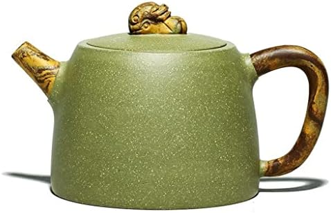 WSSBK בעבודת יד סיר סיר סיר קומקום קומקום שעועית ירוק חול ירוק בעבודת יד מתאי תה סיר יחיד.