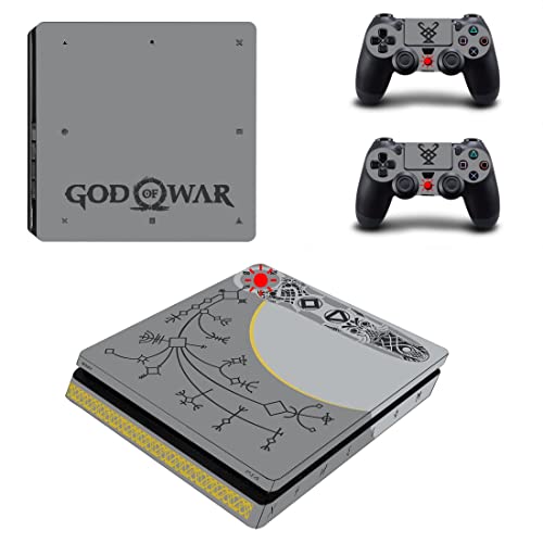 עבור PS4 Slim - Game God God Best of War PS4 - PS5 קונסולת עור ובקרים, עור ויניל לפלייסטיישן DUC