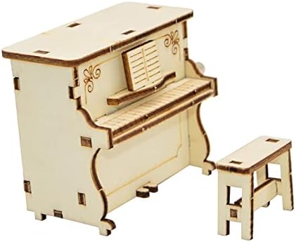 ZXB-SHOP Box Music Box מעץ פסנתר צורת DIY Music Box
