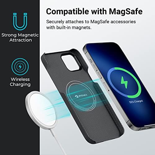 מארז פיטקה לאייפון 14 תואם ל- Magsafe, Slim & Light iPhone 14 מארז 6.1 אינץ 'עם תחושת מגע פחות מארז,