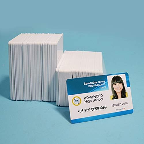 100 יחידות לבן ריק הזרקת דיו כרטיסי תעודות זהות, פלסטיק כפול צדדי הדפסת תג כרטיסים