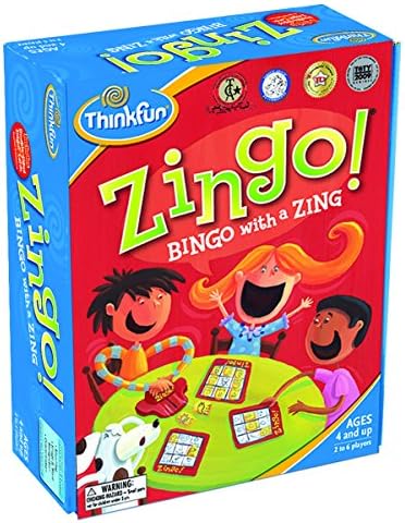 משחק לגיל הרך הזוכה בפרס זינגו בינגו לטרום / קוראים מוקדמים מגיל 4 ומעלה - אחד ממשחקי הלוח הפופולריים ביותר עבור