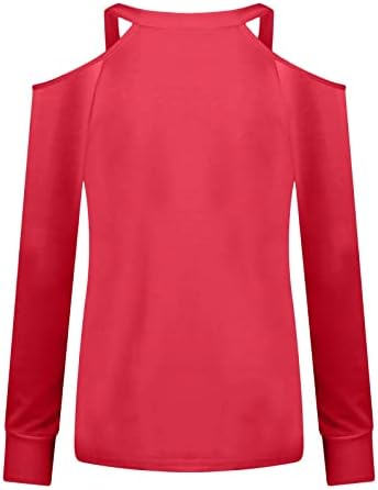 נשים אופנה סטרפלס חולצה קולופול סוודר נושם צמרות סווטשירט צווארון v מודפס חיצוני.