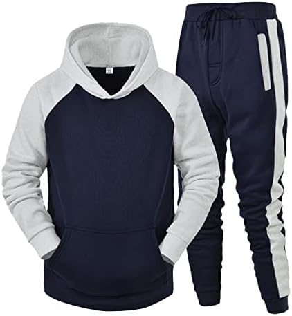 חליפת סתיו וחורף דו חלקים של גברים וחורף חליפת ספורט פנאי מכנסי סוודר מכנסי ספורט כיס ספורט ספורט ספורט חליפת