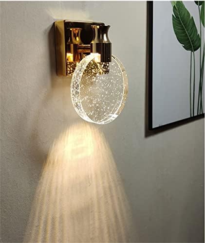 קריסטל מנורת קיר הוביל תאורת זהב סלון חדר שינה ליד מיטת מדרגות מעבר קדמי אמבטיה אורות