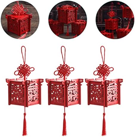 קופסאות מתנה של ABAODAM 3 יחידות סגל סיני בסגנון סיני קופסאות ממתקים דקורטיביים פינוק קופסת קופסאות קופסאות