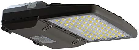 Duralec 100W LED Box Box Light Light, 100 Watts Dusk to Dawn Photocell מוט חיצוני מתקן תאורה, 5000K LED
