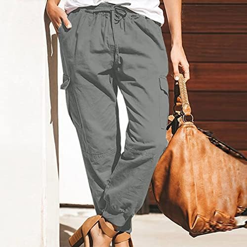 מכנסי מטען בגודל של Keusn Plus Plus מכנסי מצנח y2k לנשים מכנסיים רודף מותניים גבוהות מכנסיים