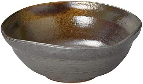 三 陶 כלי בנקו 18167 סיר הגשה, בינוני, בערך. 6.3 אינץ ', אגוזים אדומים, מיוצרים ביפן