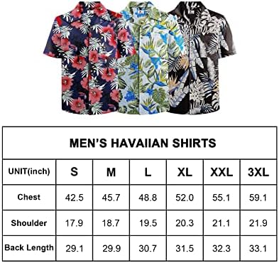 גברים חולצות הוואי מזדמנים של שרוולים קצרים שרוול קצר כפתור פרחוני מטה חולצה חוף הטרופי חוף אלוהא חולצות