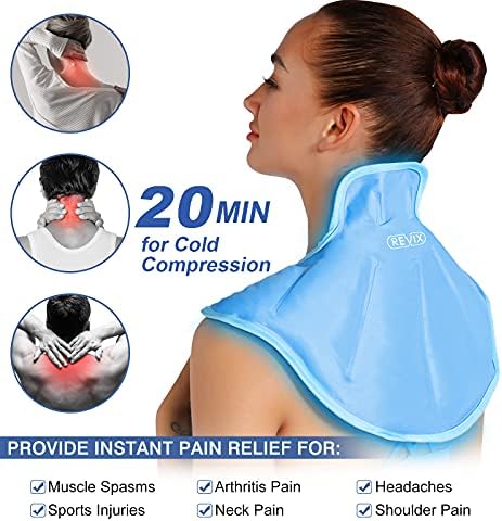 חבילת קרח רוויקס לצוואר וכתפיים וחבילת קרח אחורית מלאה לפציעות