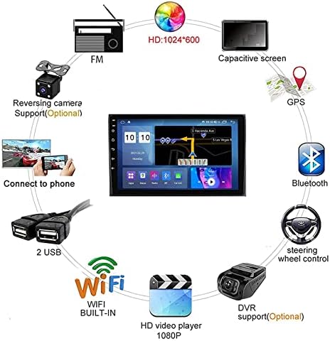 Android Autoradio 9 אינץ 'יחידת ראש עבור Renault 2 Din Multimedia Player תומך WiFi Bluetooth