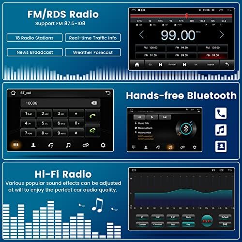 עבור 2006-2012 טויוטה רב4 רדיו, רוינבו אפל קרפליי אנדרואיד 11 רכב סטריאו עם אנדרואיד אוטומטי