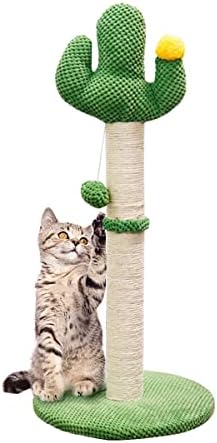 חתול גרוד, קיפוטה קיטי שריטה מוט חסון גרדן מוט מגדל עם טבעי סיסל חבל תליית כדור צעצוע עבור חתלתולים גדול