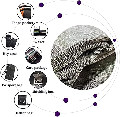 WZGLOD אנטי קרינה בד סיבי כסף מוליך בד מוליך חומר הגנה על RFID לייצור בגדים או RF/EMI/EMF/LF חסימה/מיגון,