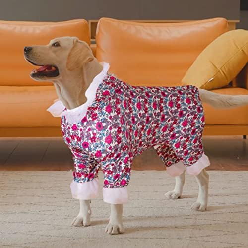 לבוש כלבים גדולים של Lovinpet, טיפול בפצעים, הקלה על חרדה, ללבוש קל כלב PJS ג'אמי כלבים, רצועת