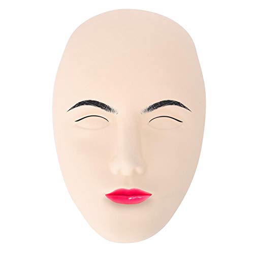 עור איפור קבוע 5 ד' , 5 ד ' פנים ראש קעקוע עיסוק מיקרובליידינג גבות שפתיים אימון סיליקון מזויף עור