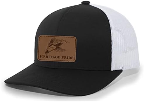 מורשת גאווה מעופף ברווז חקוק עור תיקון גברים של נהג משאית כובע בייסבול כובע