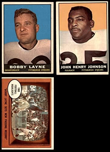 1961 Topps Pittsburgh Steelers צוות סט פיטסבורג סטילרס VG Steelers