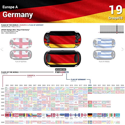 סוני פלייסטיישן ויטה עיצוב עור דגל של גרמניה מדבקות מדבקת עבור פלייסטיישן ויטה