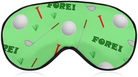 כדור גולף טי טי דשא מסכת עיניים מועדון לעיניים בהאפלה שינה עם כיסוי עיניים עם רצועה מתכווננת לגברים