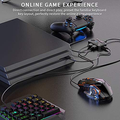 מתאם בקר עכבר מקלדת, מתאם המשחקים מתאים באופן חופשי רב -תכליתי עם מתאם OTG עבור Xbox360 עבור -נו עבור PS3