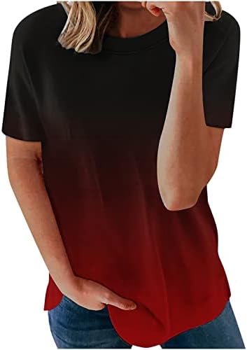 בנות טי סתיו בנות 2023 בגדים טרנדיים שרוול קצר כותנה צוות צוואר צוואר בראנץ 'גרפי חולצת טשס לנשים