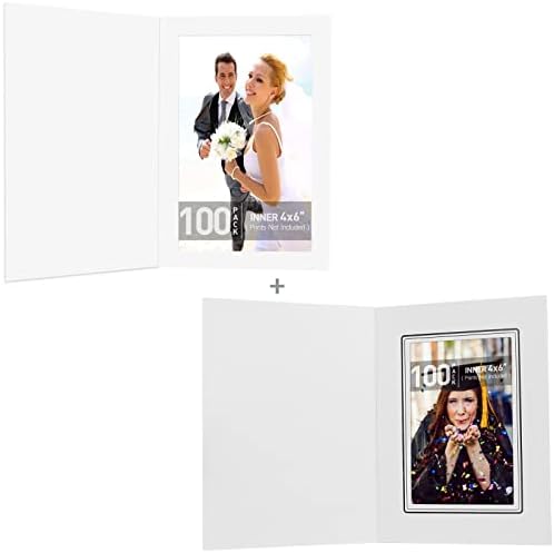 אמנות גולדן סטייט, חבילה של 200, 4x6 תיקיות תמונות, מסגרת תמונה קרטונית, כרטיסי מסגרת צילום