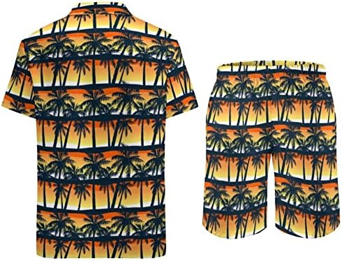 חליפות גדולות וגבוהות לגברים גברים קיץ אופנה פנאי הוואי חוף הים נופש חוף דיגיטלי 3 הדפסה קצרה