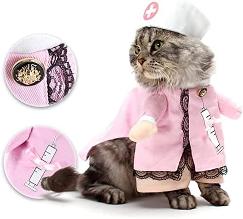 חתול אחות תלבושות ליל כל הקדושים כלב בגדים לחיות מחמד רופא בגדי ג ' ינס מסיבת תלבושת הלבשה עבור חתול