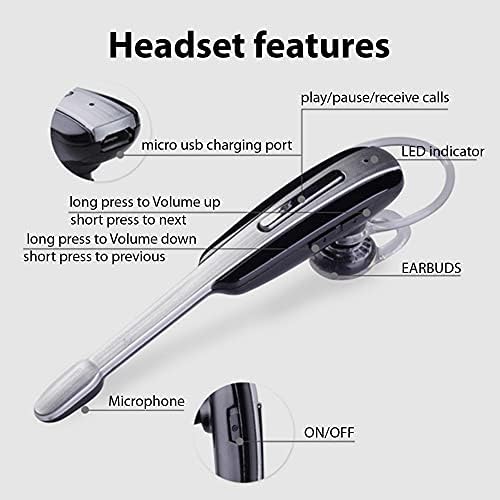 אוזניות Tek Styz תואמות את Meizu Charm Metal באוזן באוזן Bluetooth רעש מבטלת אוזנית