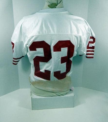 1995 סן פרנסיסקו 49ers מארקס אפיפיור 23 משחק הונפק ג'רזי לבן 44 DP30180 - משחק NFL לא חתום משומש