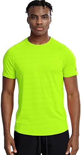 חולצות אימון לגברים מהירות יבש שרוול קצר כושר אתלטי מתאים לחדר כושר חדר כושר