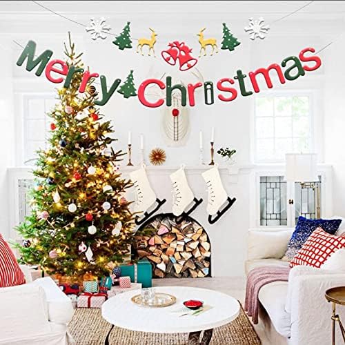 חגיגת חג שמח באנר, באנר אח חג המולד כרזות קיר חג המולד, עיצוב עץ חג המולד, קישוטי מקורה של עץ חג המולד,