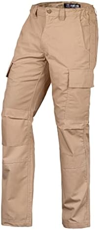 מכנסי מטען של Scoct Stock Stock Stops - מכנסיים טקטיים עמידים למתוח מותניים מרובות כיסים -צבאיים מכנסיים חיצוניים