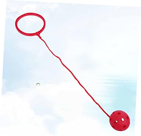 Inoomp צעצוע צעצועי פלאש לילדים כדור רגל אדום כדור רגל רגל מקפץ כדור צעצועי כדור צעצועים - טבעת כף רגל