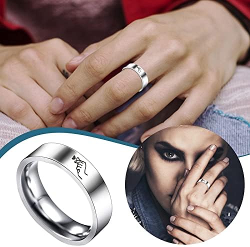 2023 טבעת טבעת פלדה פשוטה חדשה של טיטניום