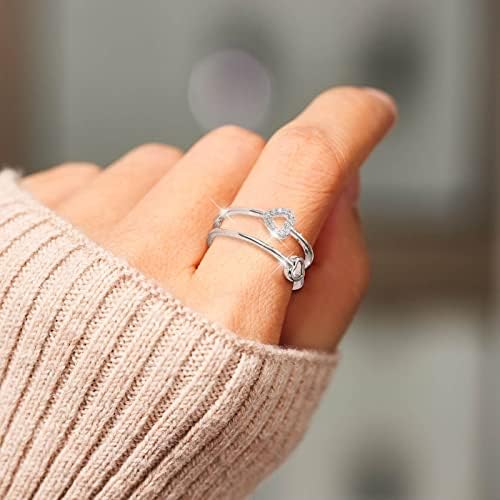 2023 חדש טבעות אהבת אופנה זירקון אישה נדבק חלול טבעת פתיחת טבעת חמוד תכשיטי נוער