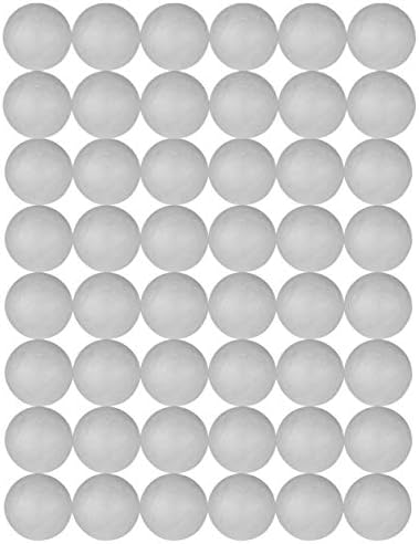 124 כדורי קצף מלאכה - 5 גדלים - כדורי מלאכה בקצף בתפזורת - כדורי קצף קלקר ליצירה וקישוט DIY לפרויקט מלאכה